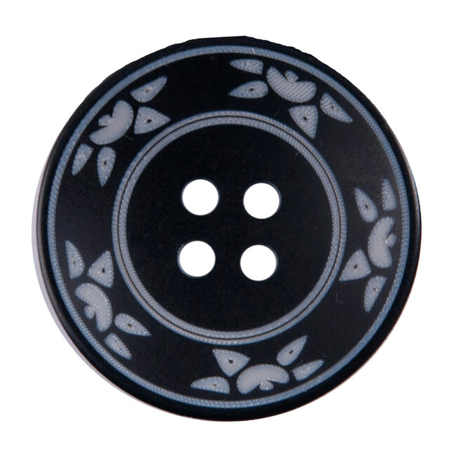 Milward Knopen 25 mm Zwart 2 stuks