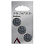 Milward Knopen 17 mm Glas 3 stuks