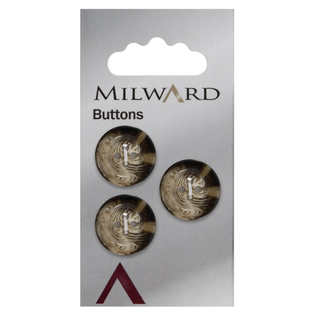 Milward Knopen 17 mm Bruin 3 stuks