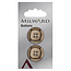 Milward Knopen 22 mm Bruin 2 stuks