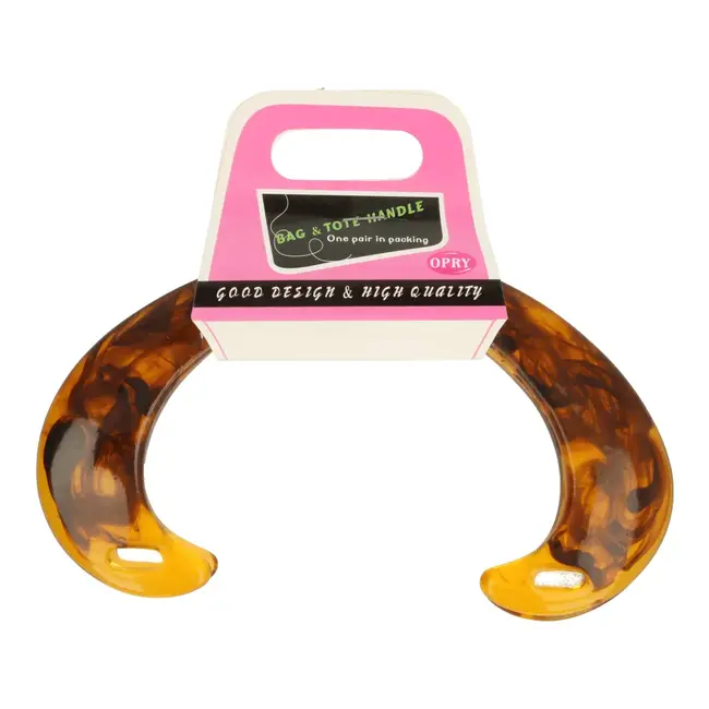 Opry Tasbeugel set kunststof 18,5cm schildpad