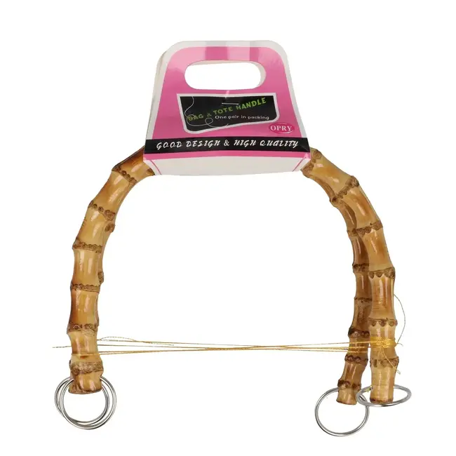 Opry Tasbeugel set bamboe 17cm naturel