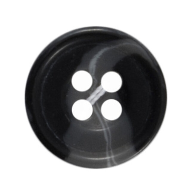 Milward Knopen 15 mm Zwart 4 stuks