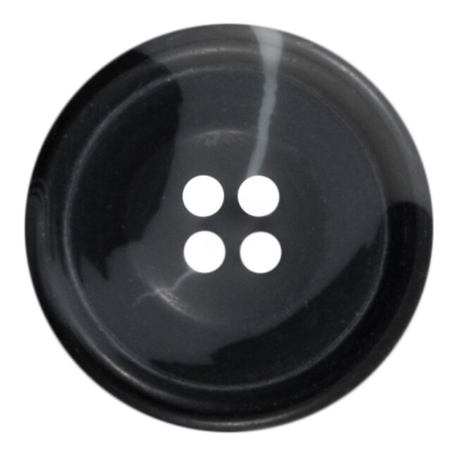 Milward Knopen 25 mm Zwart 2 stuks