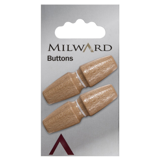 Milward Knopen 45 mm Bruin 2 stuks
