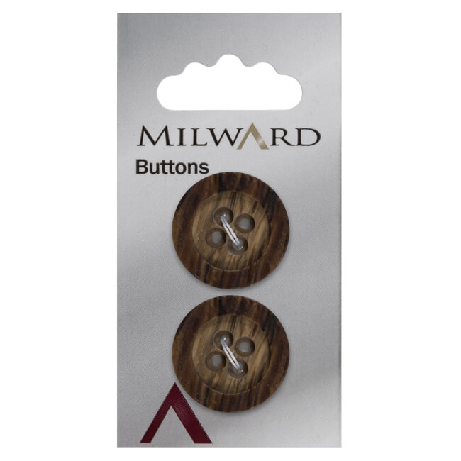 Milward Knopen 22 mm Bruin 2 stuks