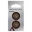 Milward Knopen 22 mm Bruin 2 stuks