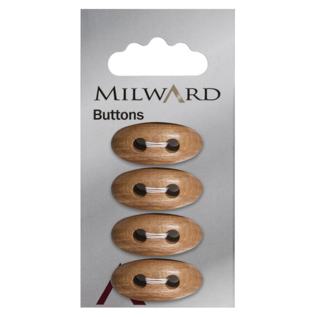 Milward Knopen 26 mm Bruin 4 stuks
