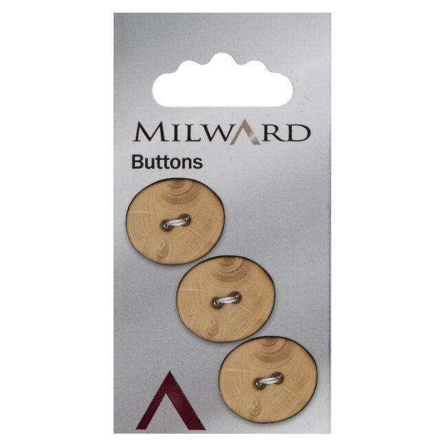 Milward Knopen 18 mm Bruin 3 stuks