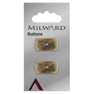 Milward Knopen 22 mm Bruin 2 stuks