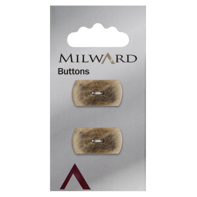 Milward Knopen 22 mm Bruin 2 stuks