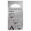Milward Knopen 20 mm Zilver 3 stuks