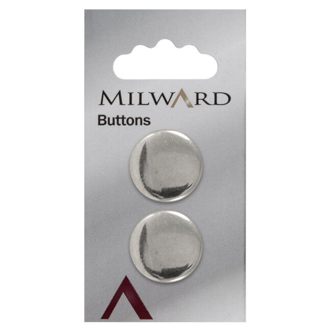 Milward Knopen 22 mm Zilver 2 stuks