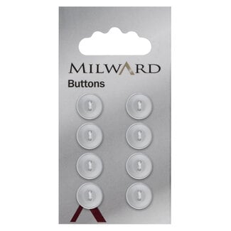 Milward Knopen 11 mm Wit 8 stuks