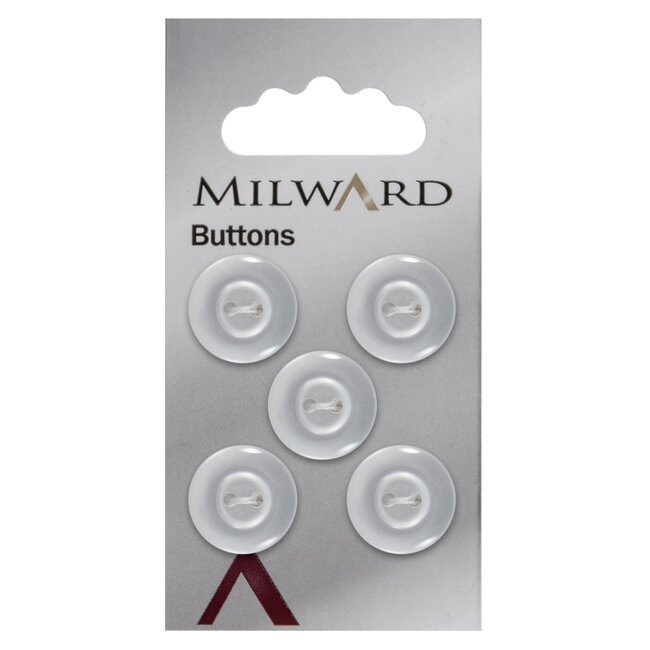 Milward Knopen 19 mm Wit 4 stuks