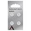 Milward Knopen 12 mm Wit 4 stuks