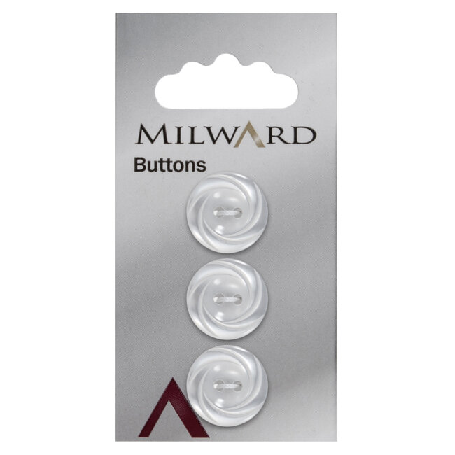 Milward Knopen 17 mm Wit 3 stuks