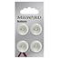 Milward Knopen 19 mm Wit 4 stuks