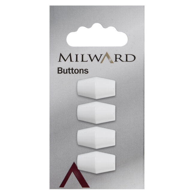 Milward Knopen 19 mm Wit 4 stuks