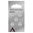 Milward Knöpfe 12 mm Glas 5 Stück
