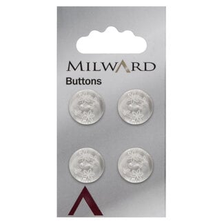 Milward Knopen 15 mm Glas 4 stuks