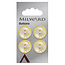 Milward Knopen 19 mm Geel  4 stuks