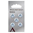 Milward Knopen 12 mm Wit  5 stuks