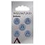 Milward Knopen 12 mm Blauw  5 stuks