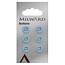 Milward Knopen 10 mm Blauw  6 stuks