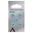 Milward Knopen 12 mm Blauw  5 stuks