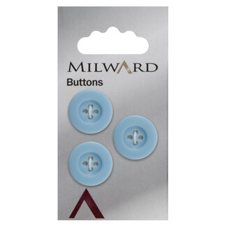 Milward Knopen 17 mm Blauw  3 stuks