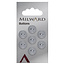 Milward Knopen 12 mm Zilver  7 stuks
