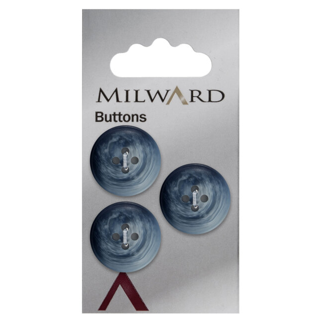 Milward Knopen 20 mm Blauw  3 stuks