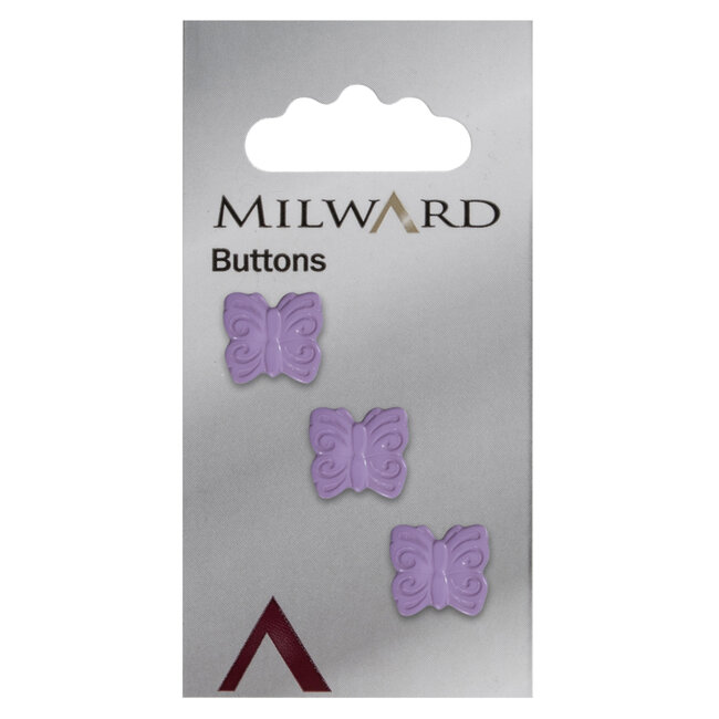 Milward Knopen 18 mm Paars  3 stuks