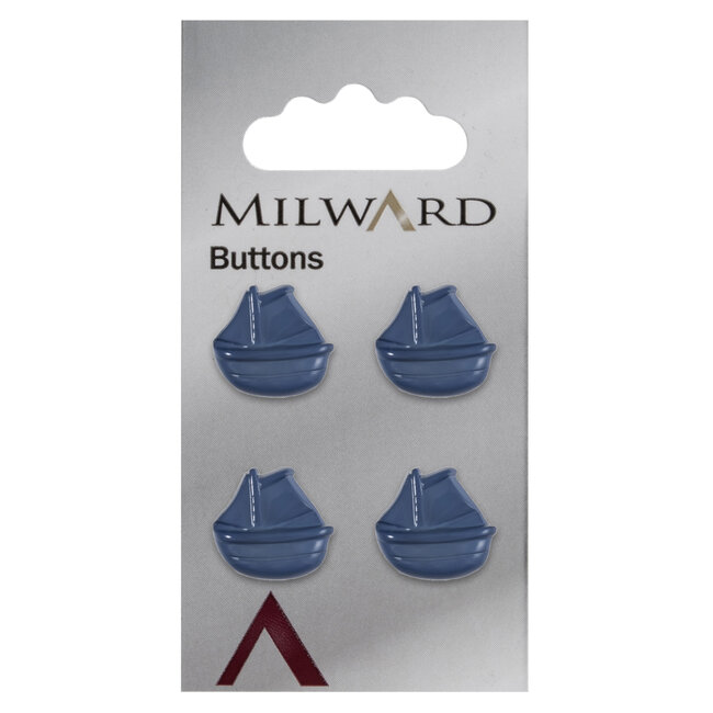 Milward Knopen 14 mm Blauw  4 stuks