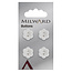 Milward Knopen 15 mm Wit  4 stuks