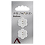 Milward Knopen 22 mm Wit  2 stuks