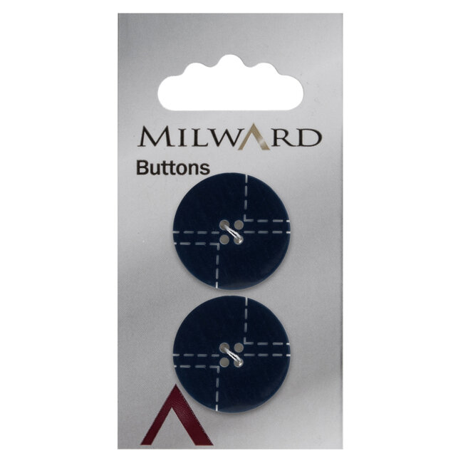 Milward Knopen 22 mm Blauw  2 stuks
