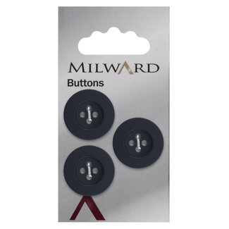 Milward Knopen 20 mm Blauw  3 stuks