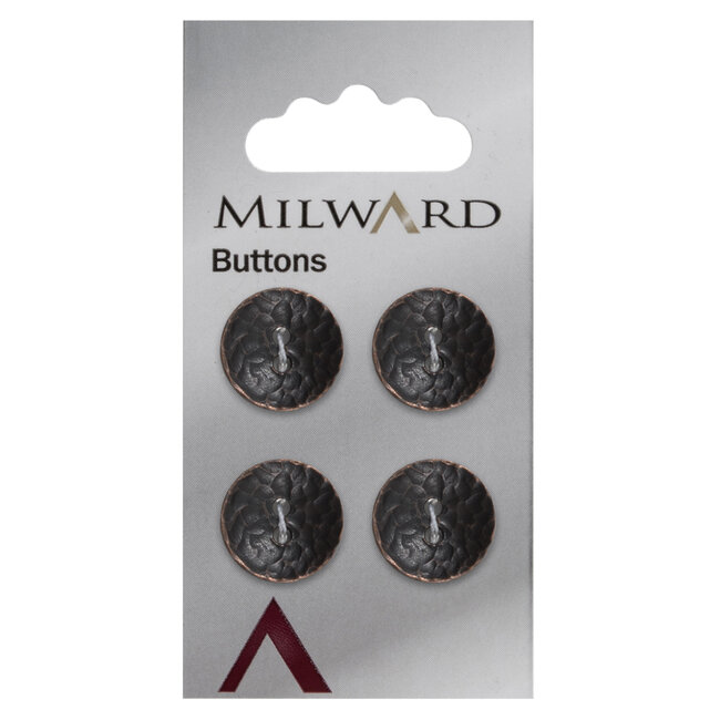 Milward Knopen 15 mm Brons  4 stuks
