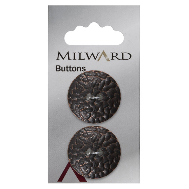 Milward Knopen 25 mm Brons  2 stuks