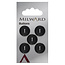 Milward Knopen 16 mm Zwart 5 stuks