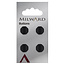 Milward Knopen 12 mm Zwart 4 stuks