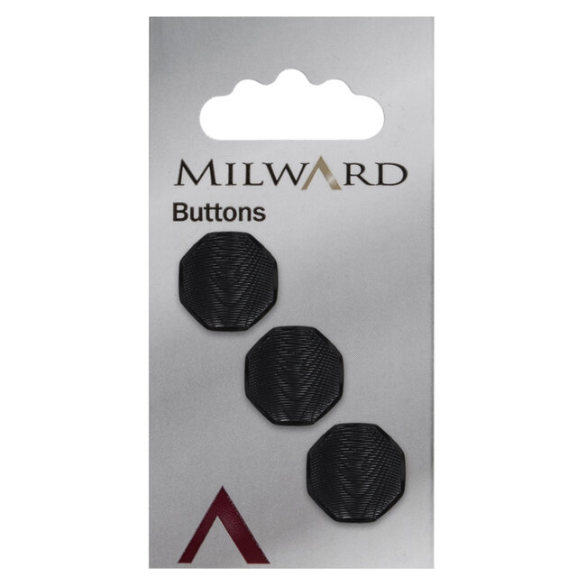 Milward Knopen 17 mm Zwart 3 stuks