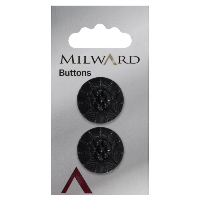 Milward Knopen 22 mm Zwart 2 stuks