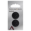 Milward Knopen 22 mm Zwart 2 stuks