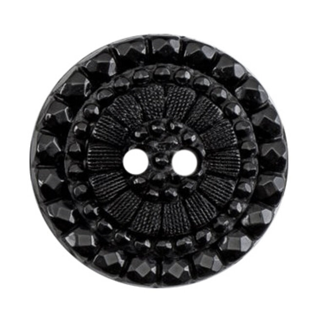 Milward Knopen 25 mm Zwart 2 stuks