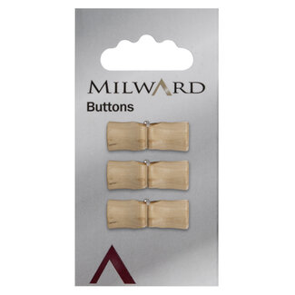 Milward Knopen 25 mm Hout 3 stuks
