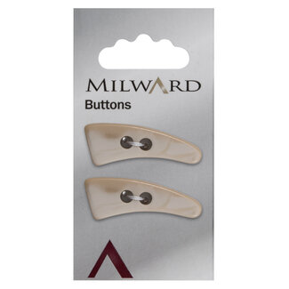 Milward Knöpfe 22 mm Creme/Beige 2 Stück