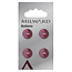 Milward Knopen 12 mm Roze 4 stuks